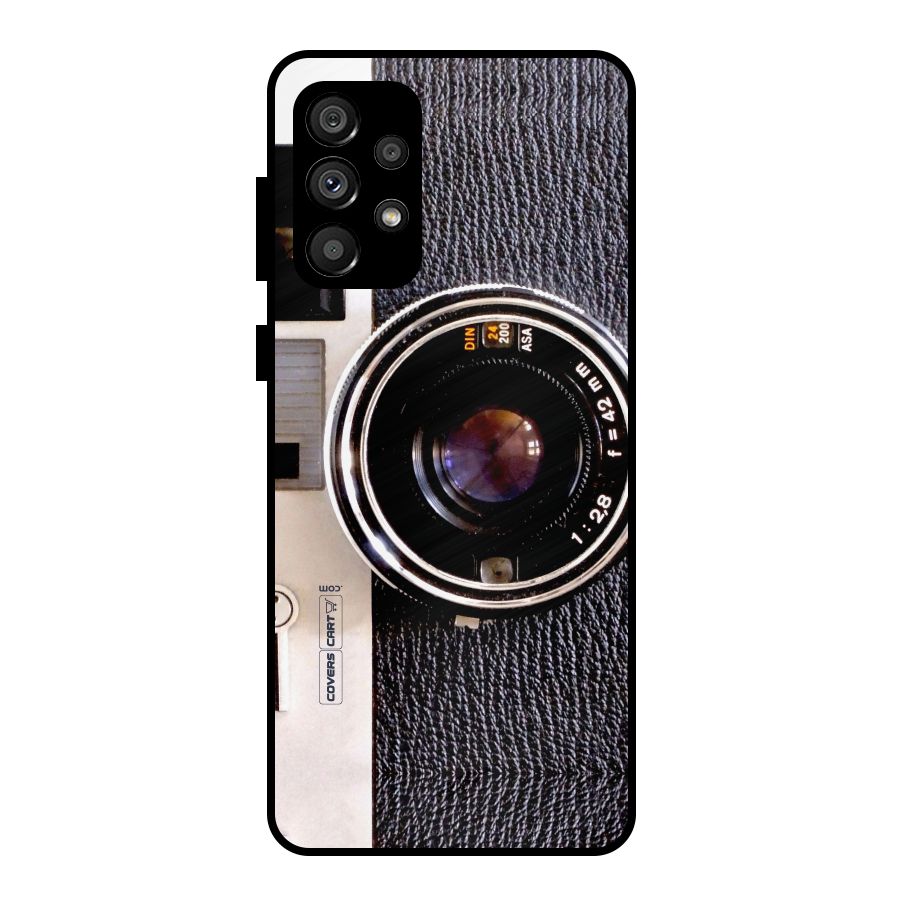 Vintage Camera Metal Back Case for Galaxy A73 5G