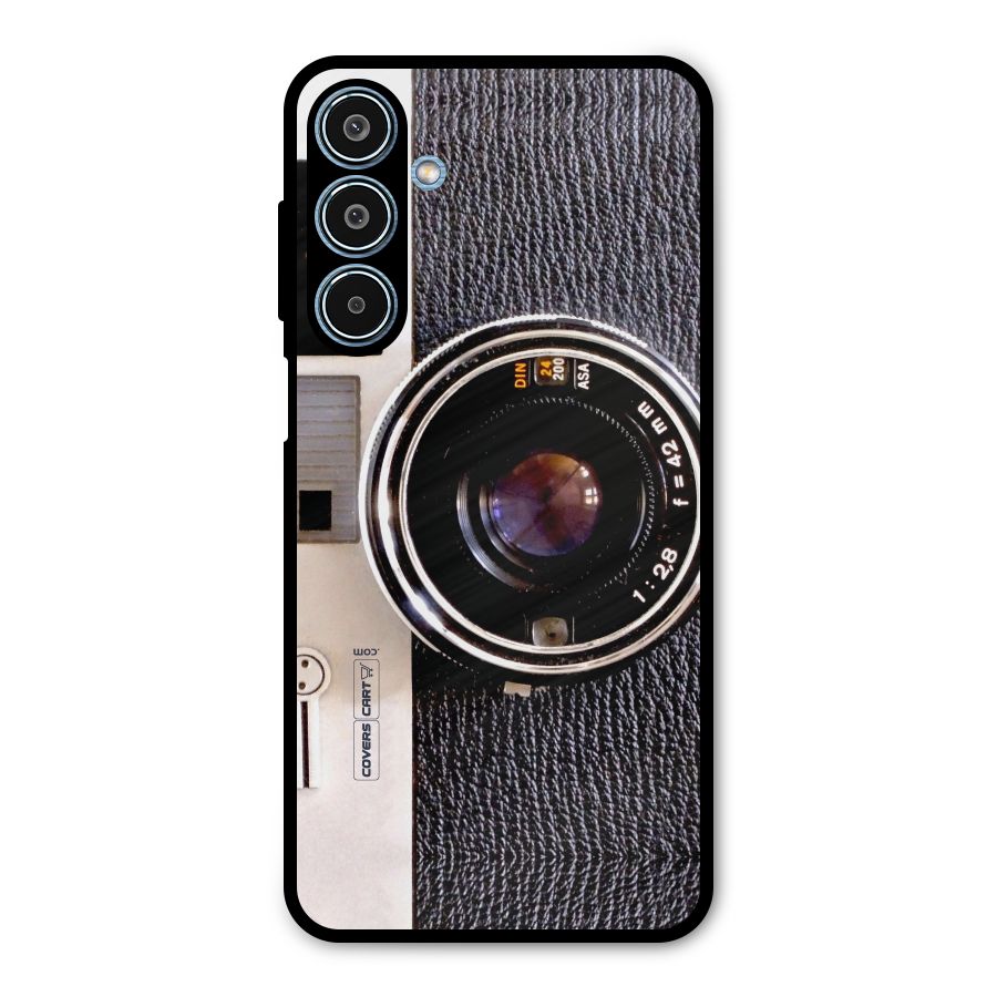 Vintage Camera Metal Back Case for Galaxy M35