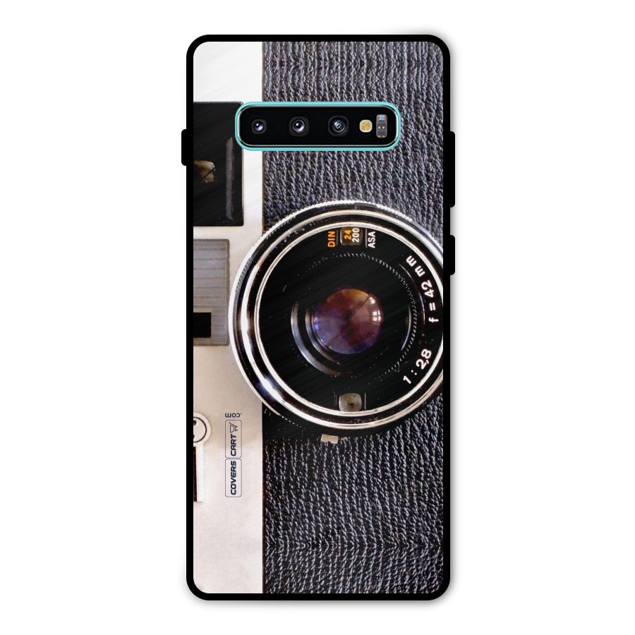 Vintage Camera Metal Back Case for Galaxy S10 Plus