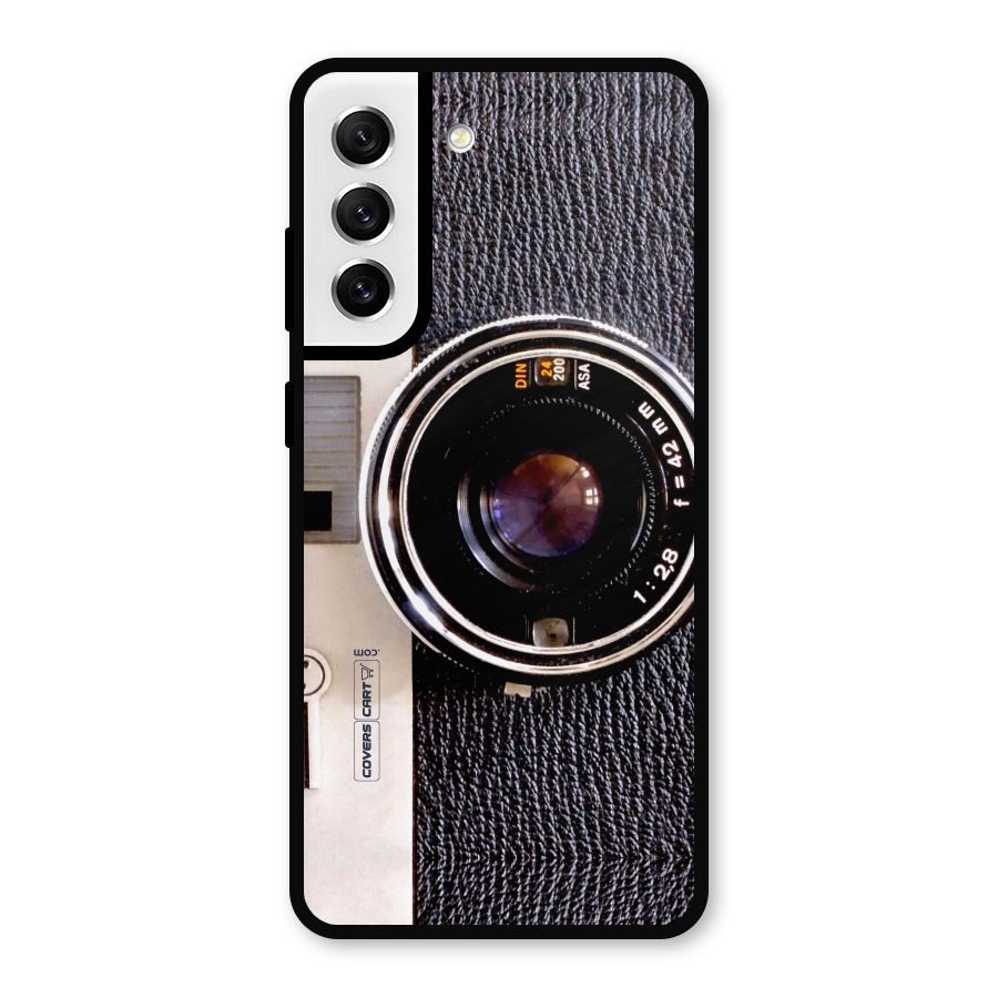 Vintage Camera Metal Back Case for Galaxy S21 FE 5G