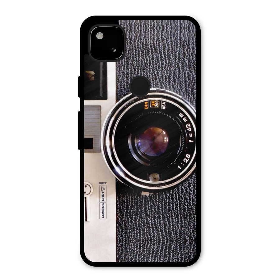 Vintage Camera Metal Back Case for Google Pixel 4a