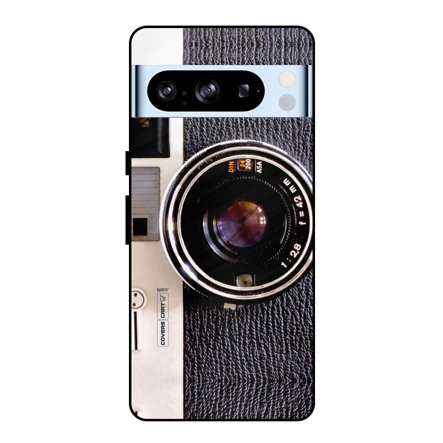 Vintage Camera Metal Back Case for Google Pixel 8 Pro