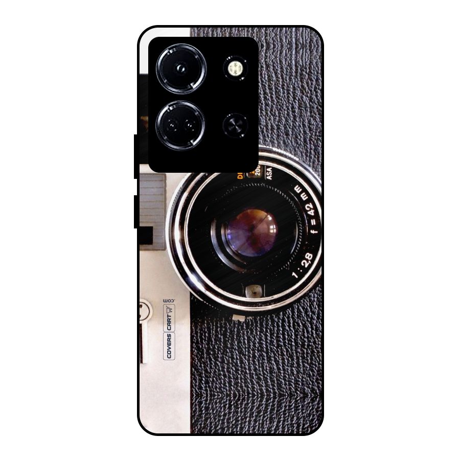 Vintage Camera Metal Back Case for Infinix Note 30 5G