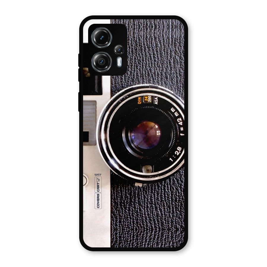 Vintage Camera Metal Back Case for Moto G13