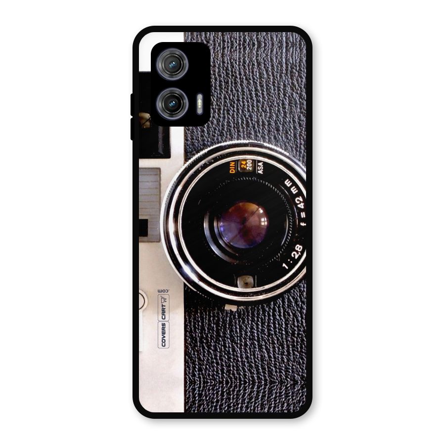 Vintage Camera Metal Back Case for Moto G73