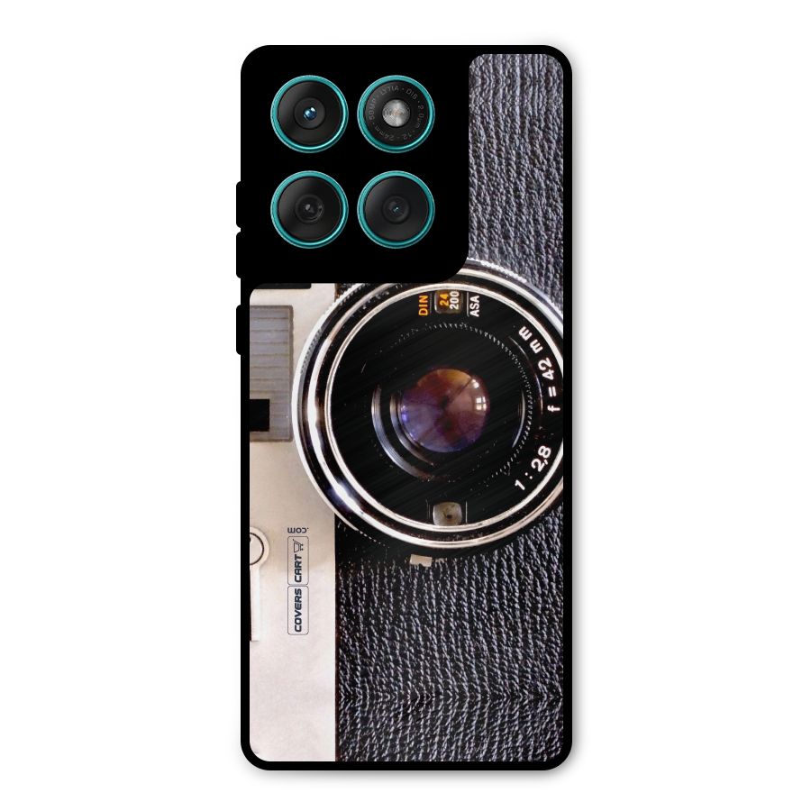 Vintage Camera Metal Back Case for Motorola Edge 60 Fusion