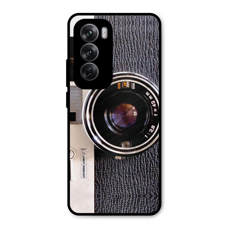 Vintage Camera Metal Back Case for Oppo Reno12 Pro