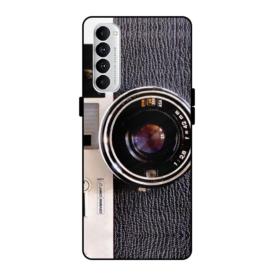 Vintage Camera Metal Back Case for Oppo Reno4 Pro