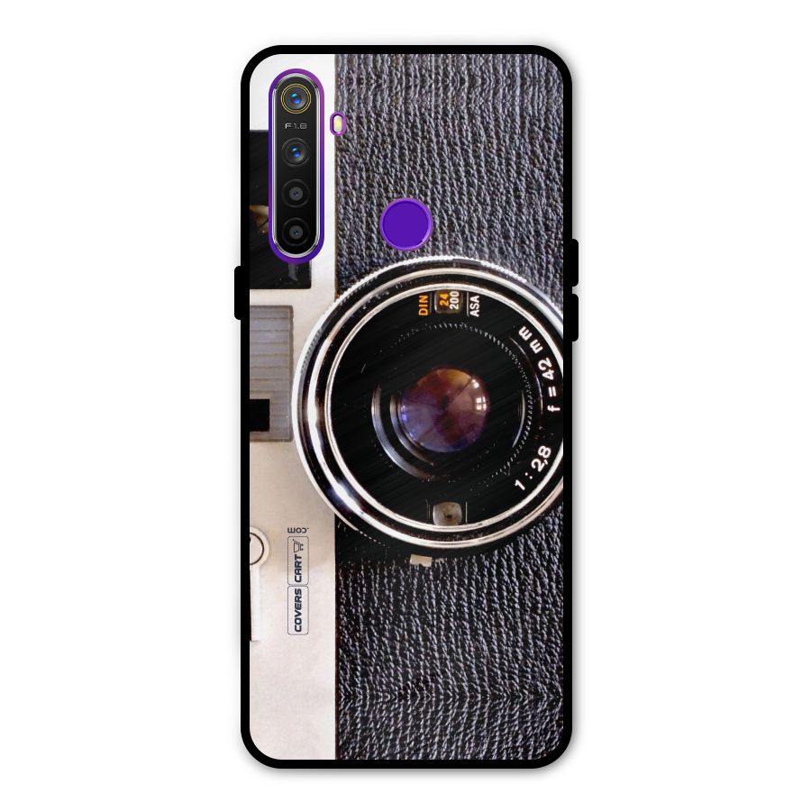 Vintage Camera Metal Back Case for Realme 5