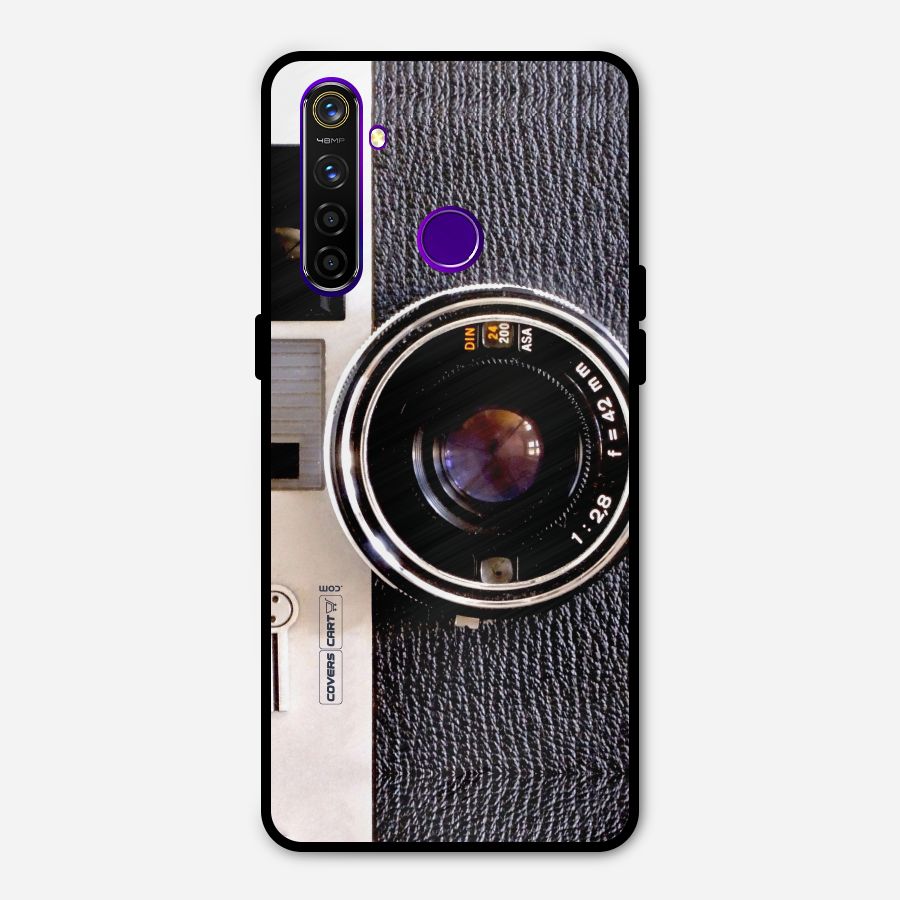 Vintage Camera Metal Back Case for Realme 5 Pro