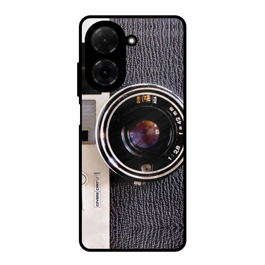 Vintage Camera Metal Back Case for Redmi A5 4G