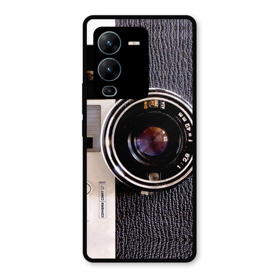 Vintage Camera Metal Back Case for Vivo V25 Pro