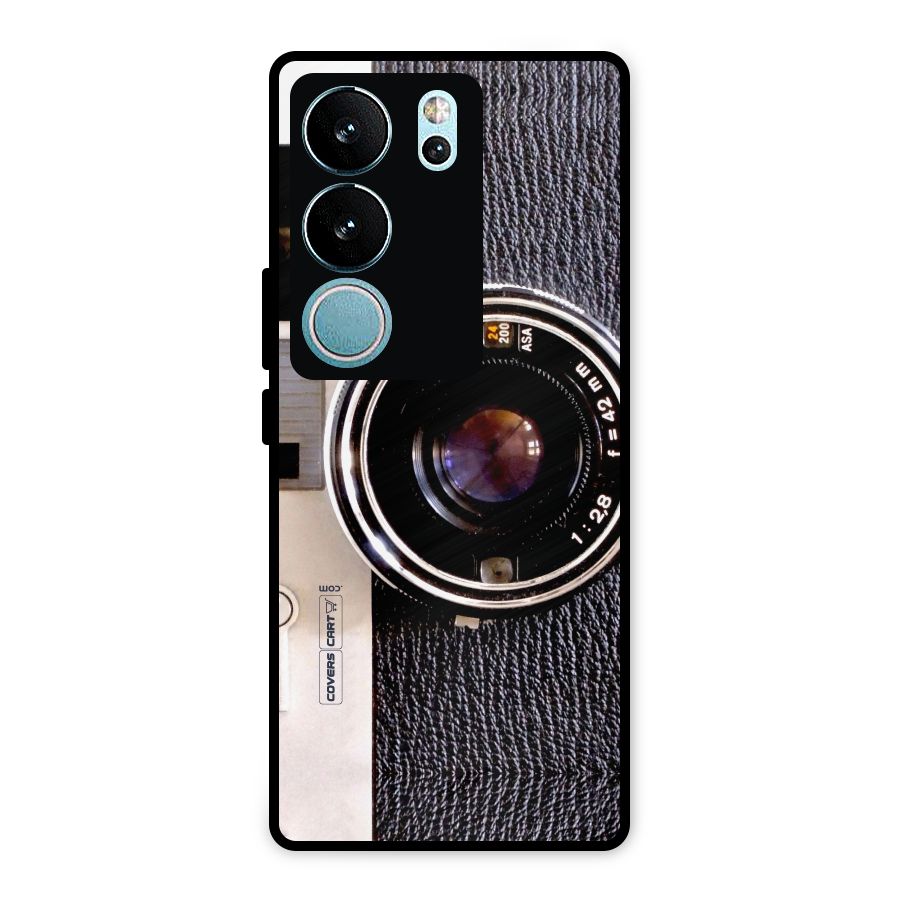 Vintage Camera Metal Back Case for Vivo V29