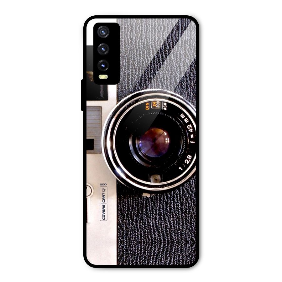 Vintage Camera Metal Back Case for Vivo Y20g
