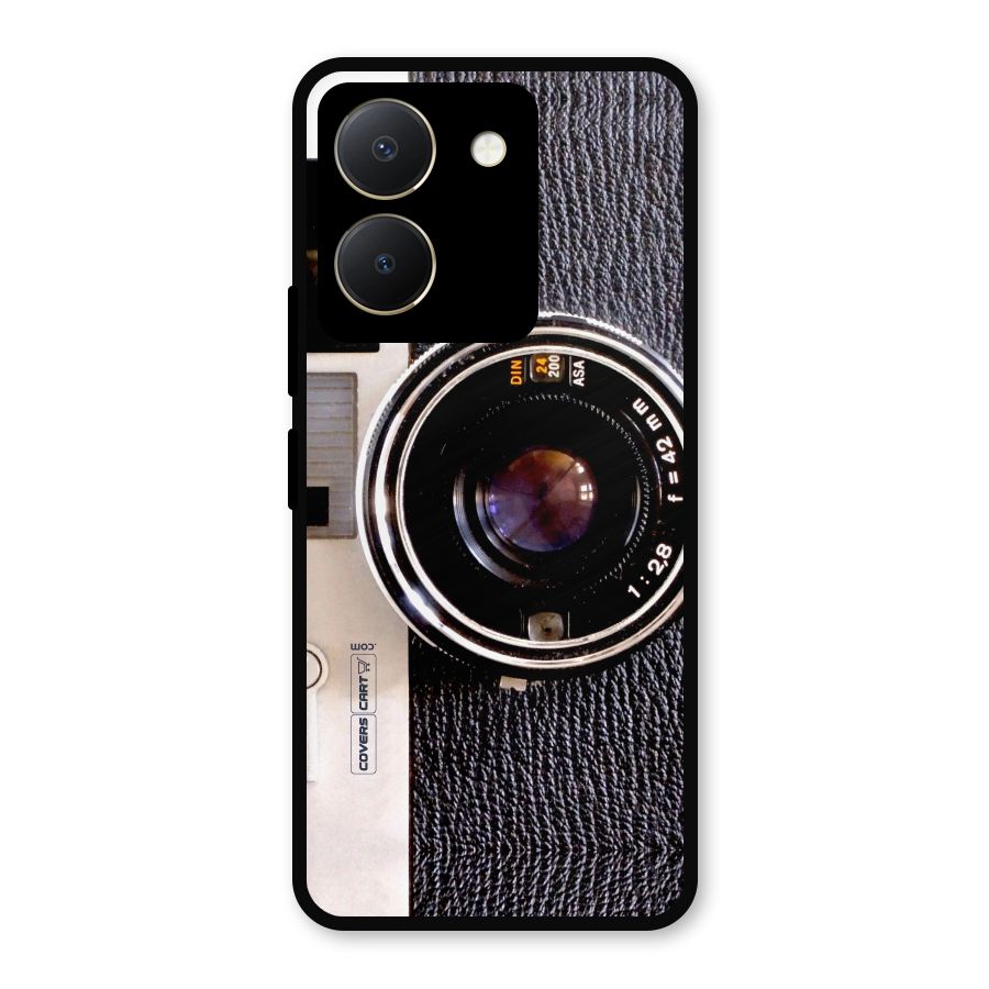 Vintage Camera Metal Back Case for Vivo Y36
