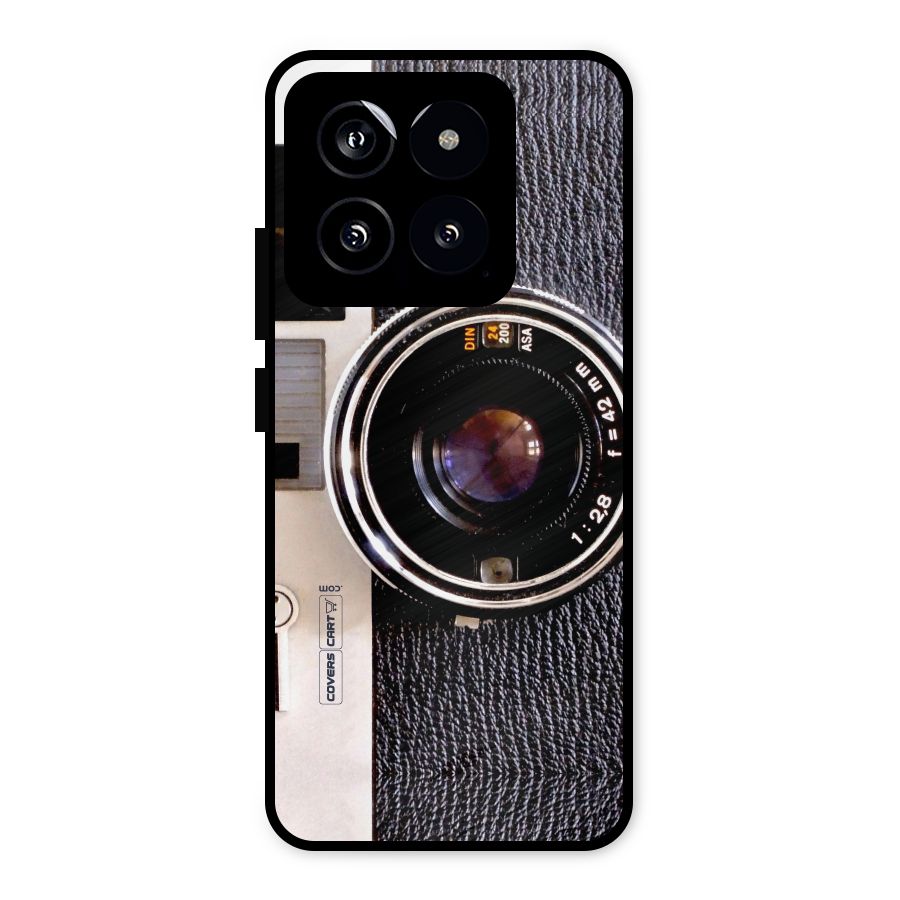 Vintage Camera Metal Back Case for Xiaomi 14