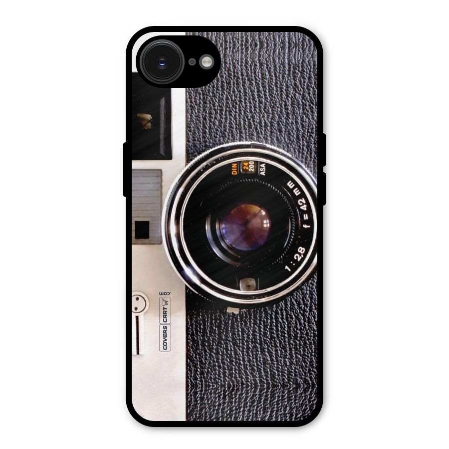 Vintage Camera Metal Back Case for iPhone 16e
