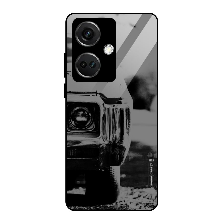 Vintage Car Black and White Glass Back Case for OnePlus Nord CE 3 5G