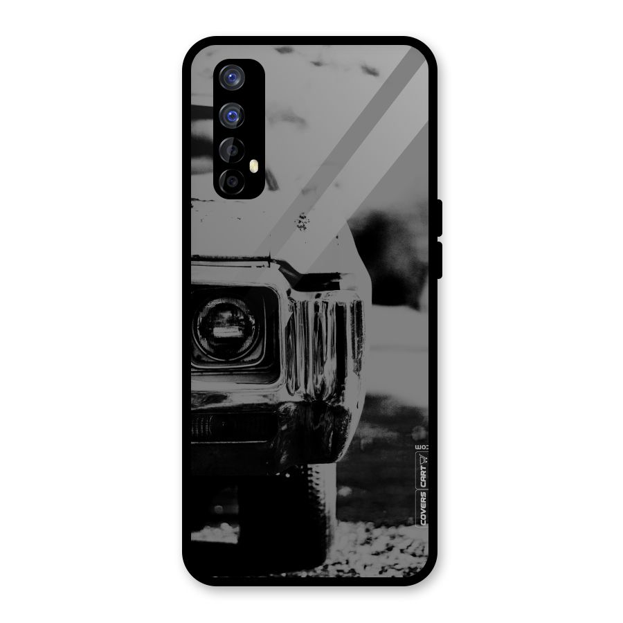 Vintage Car Black and White Glass Back Case for Realme Narzo 20 Pro