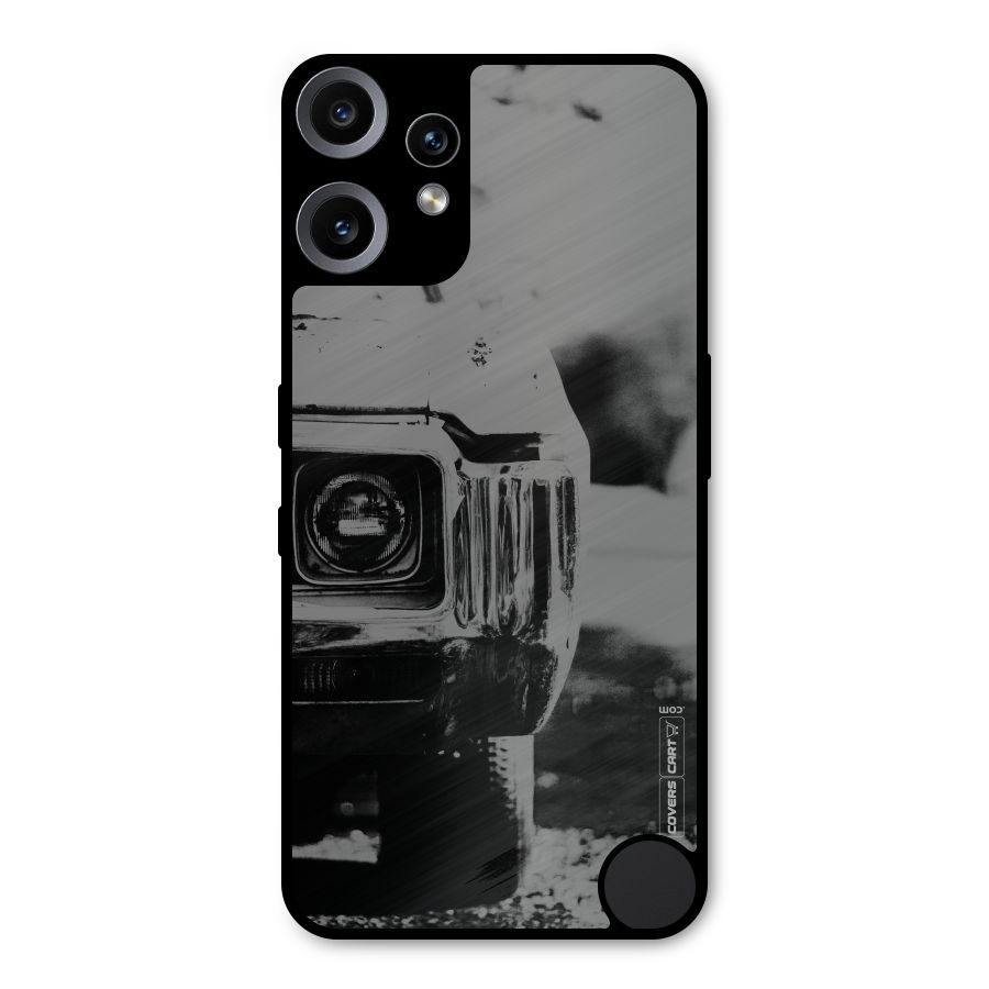 Vintage Car Black and White Metal Back Case for Nothing CMF Phone 2 Pro