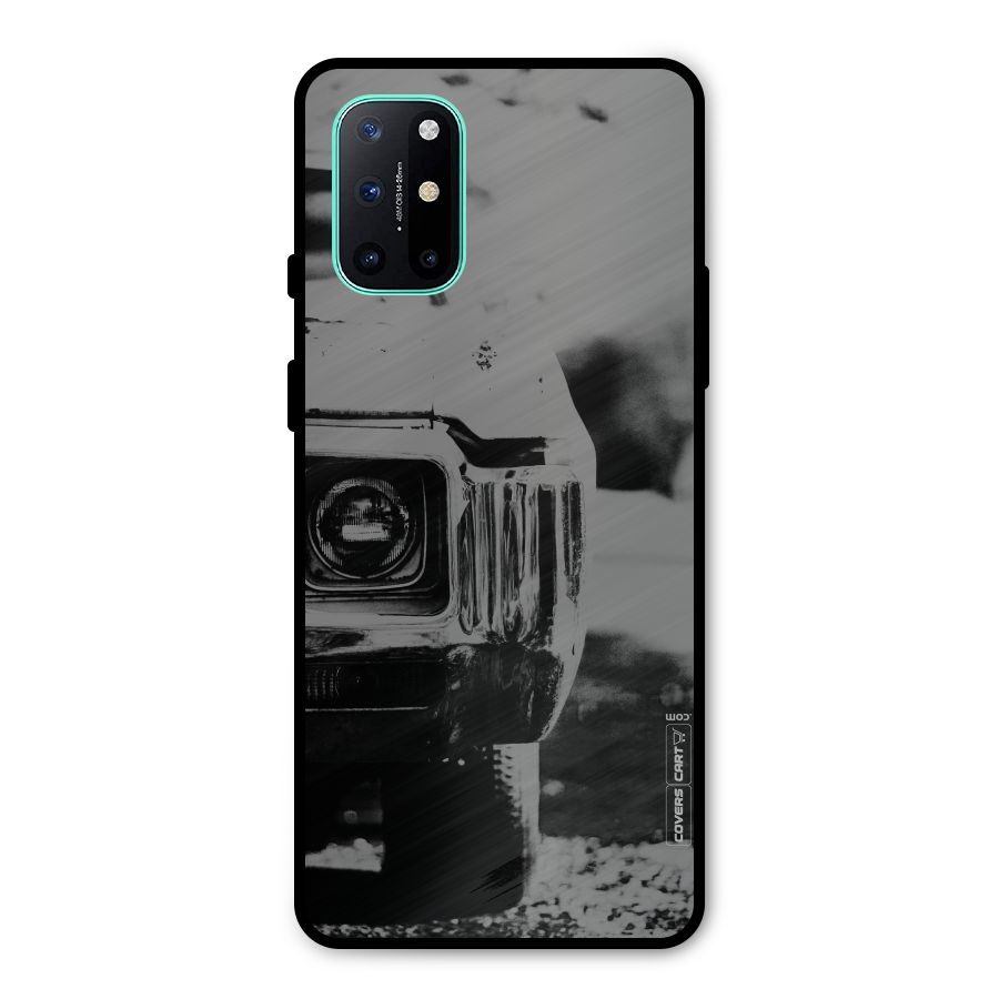 Vintage Car Black and White Metal Back Case for OnePlus 8T