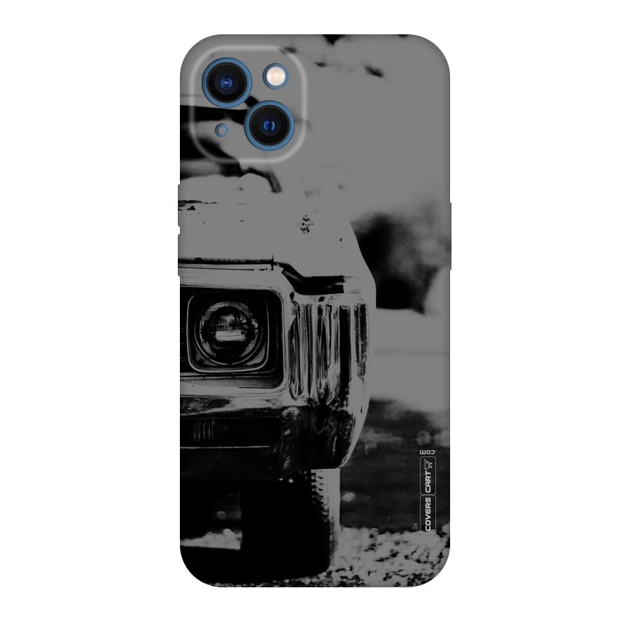 Vintage Car Black and White Original Polycarbonate Back Case for iPhone 13