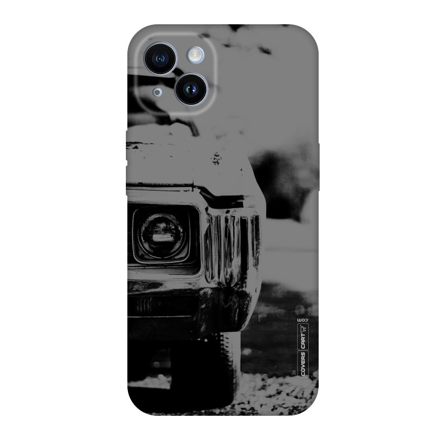 Vintage Car Black and White Original Polycarbonate Back Case for iPhone 14