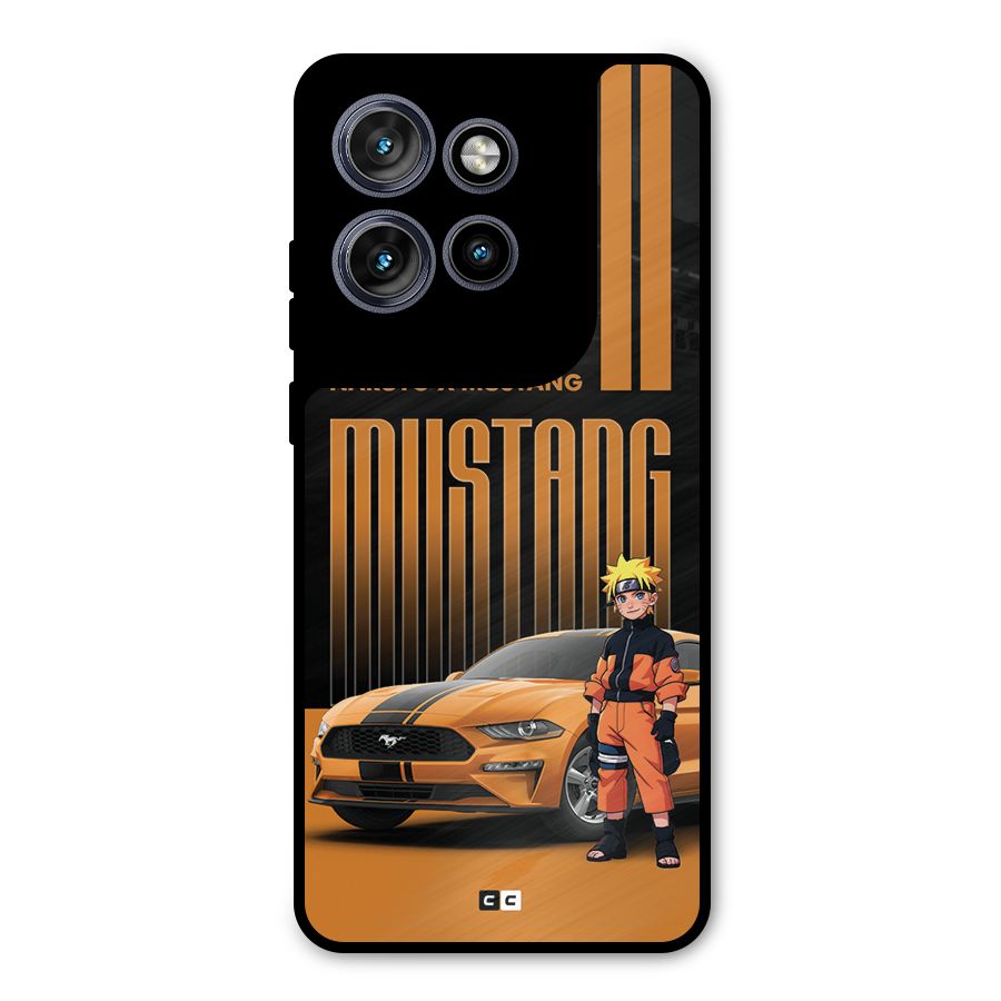 Vintage Car Boy Metal Back Case for Motorola Edge 50 Neo