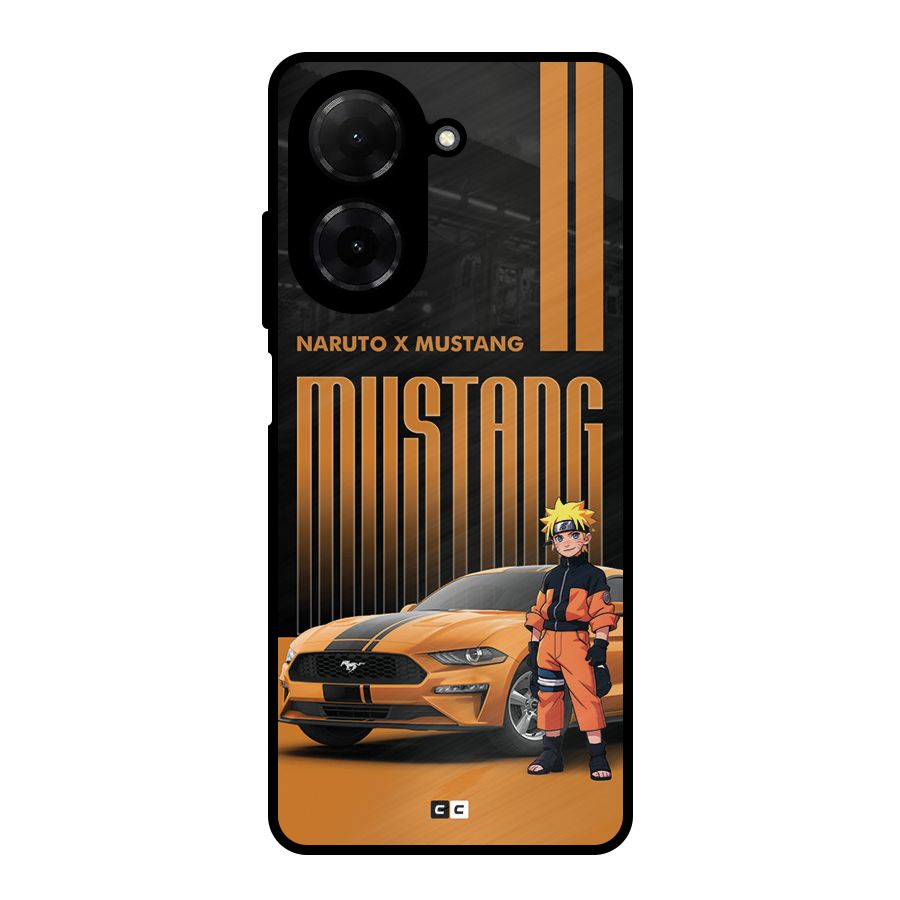 Vintage Car Boy Metal Back Case for Poco C71