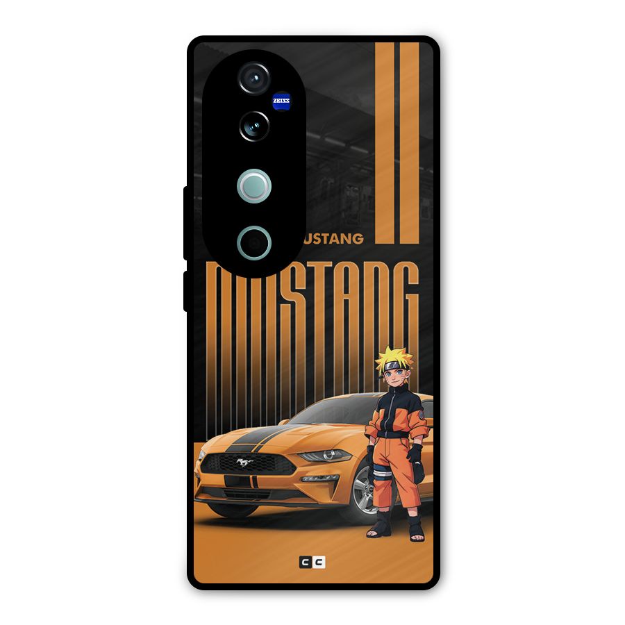 Vintage Car Boy Metal Back Case for Vivo V40