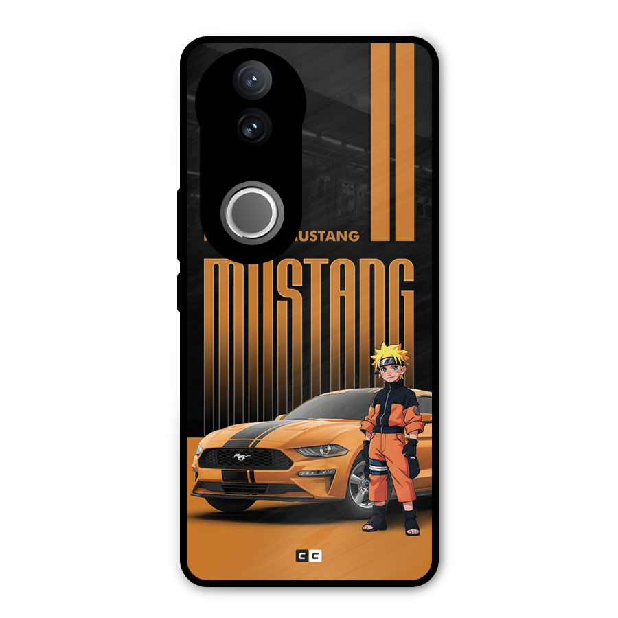 Vintage Car Boy Metal Back Case for Vivo V50