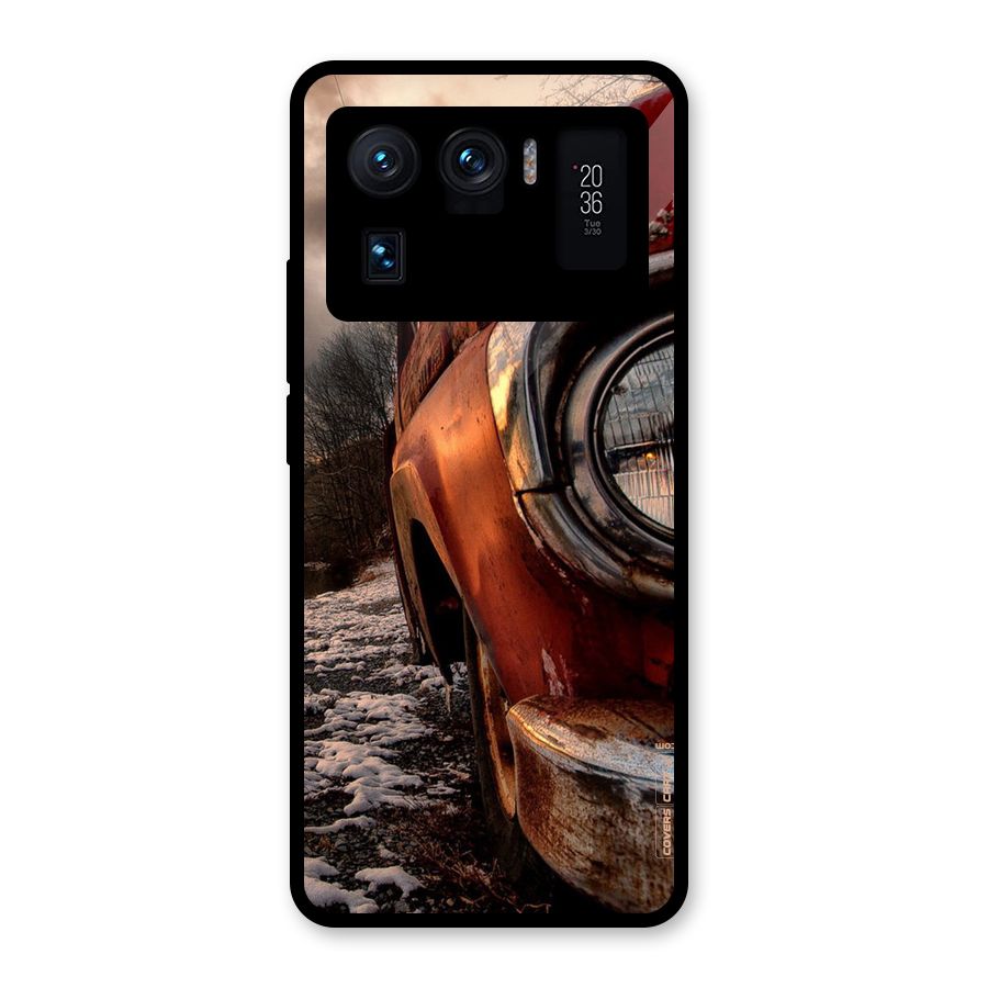Vintage Car Headlight Glass Back Case for Mi 11 Ultra