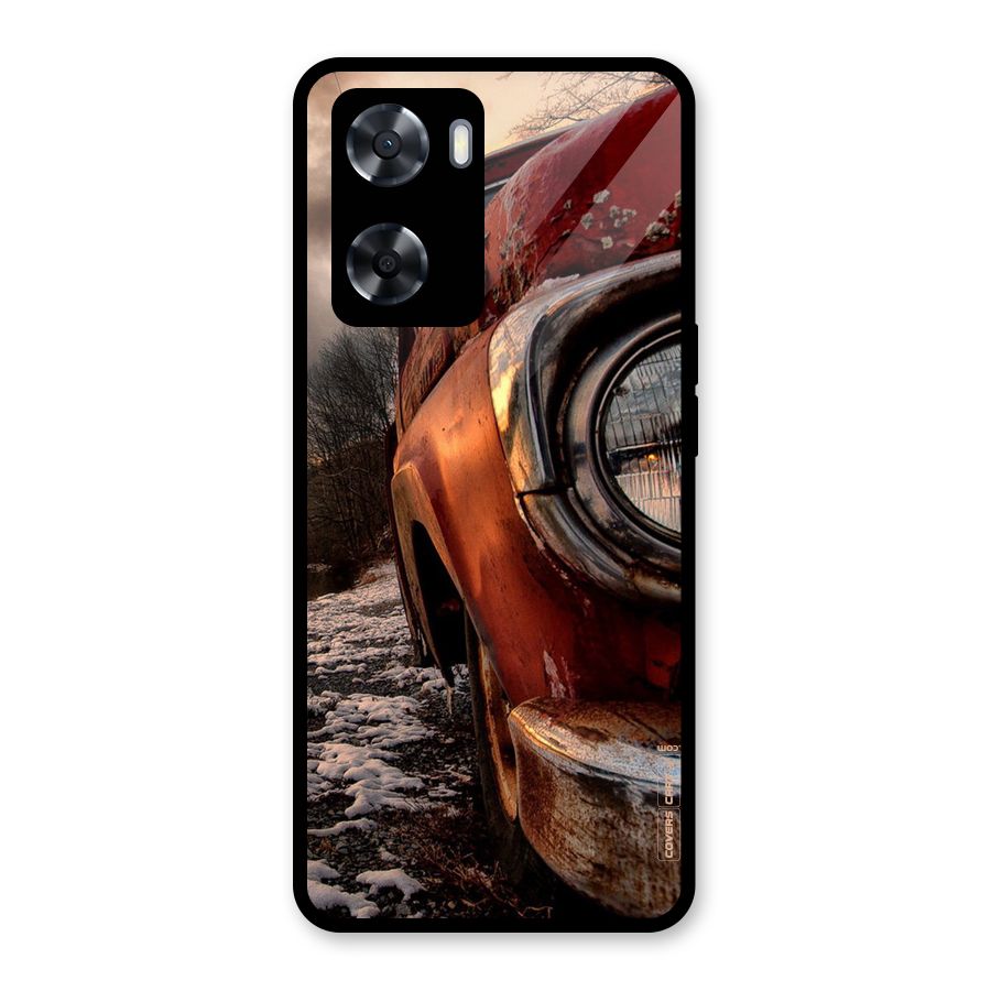 Vintage Car Headlight Glass Back Case for OnePlus Nord N20 SE