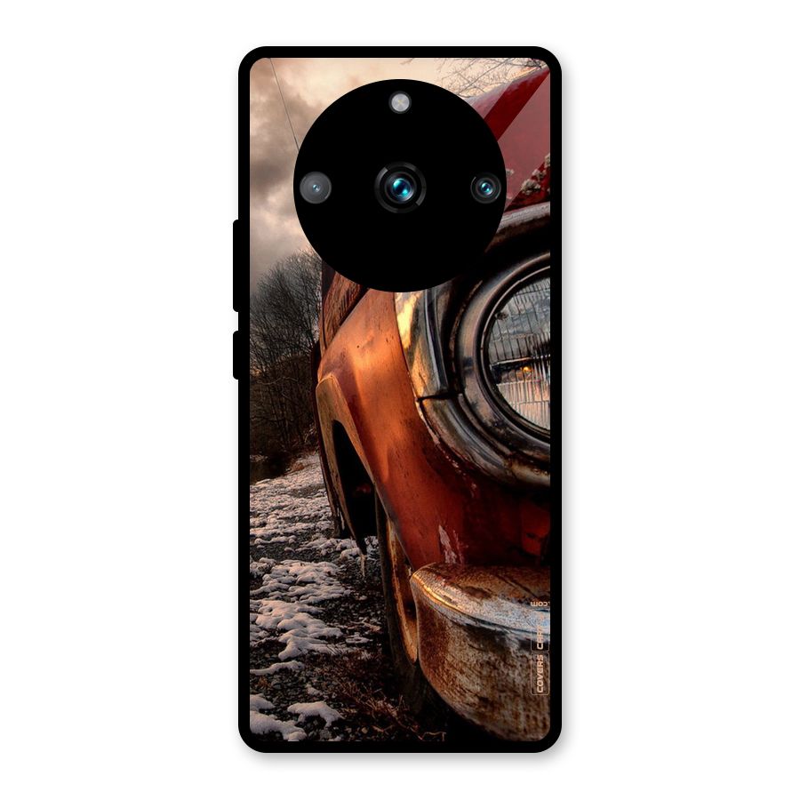 Vintage Car Headlight Glass Back Case for Realme 11 Pro