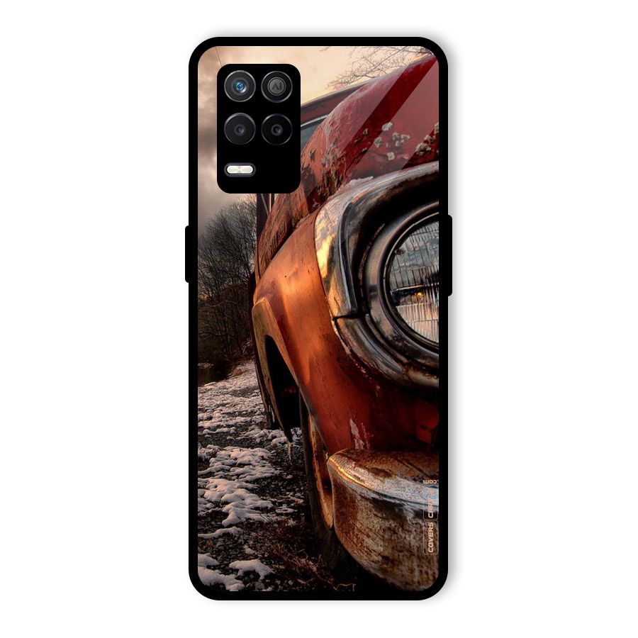 Vintage Car Headlight Glass Back Case for Realme 8s 5G