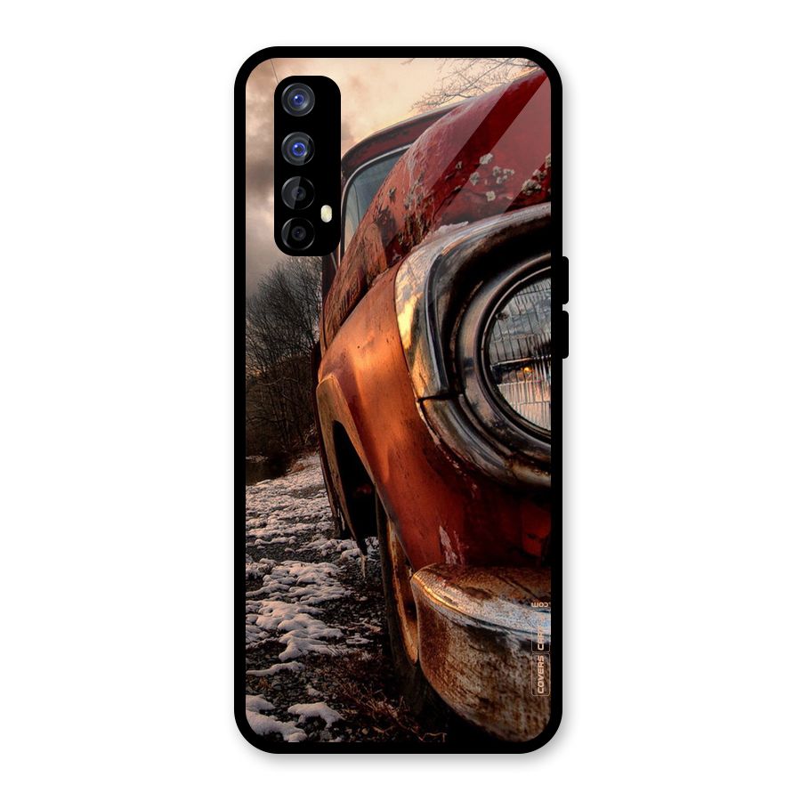 Vintage Car Headlight Glass Back Case for Realme Narzo 20 Pro