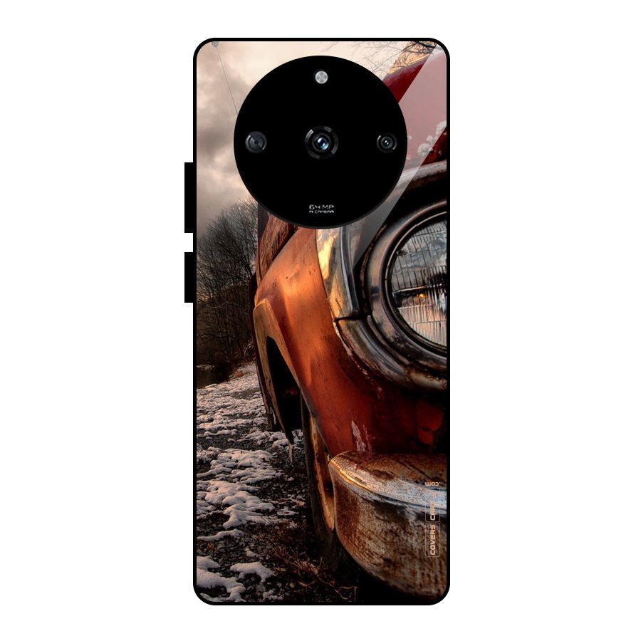 Vintage Car Headlight Glass Back Case for Realme Narzo 60 5G