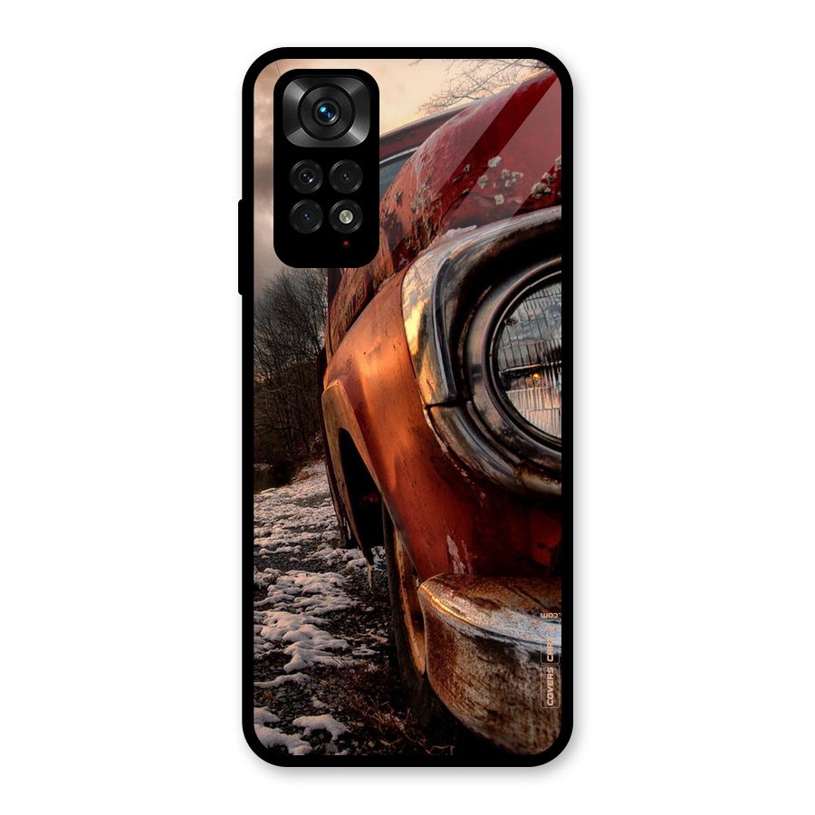 Vintage Car Headlight Glass Back Case for Redmi Note 11S