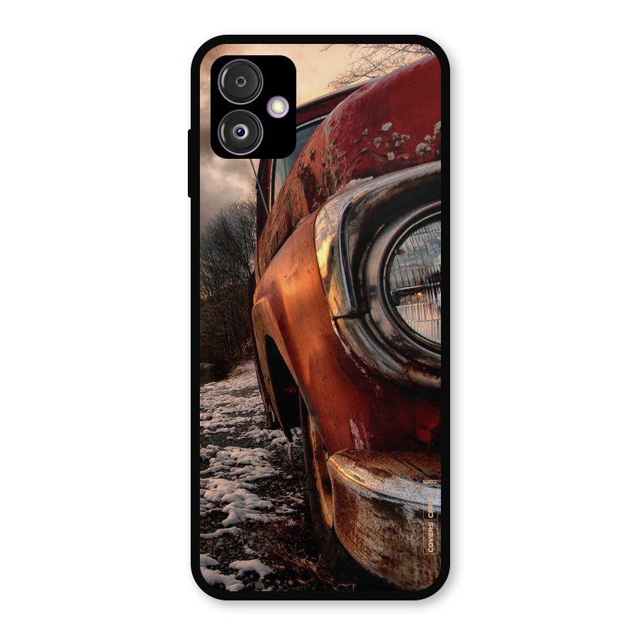 Vintage Car Headlight Metal Back Case for Galaxy F14