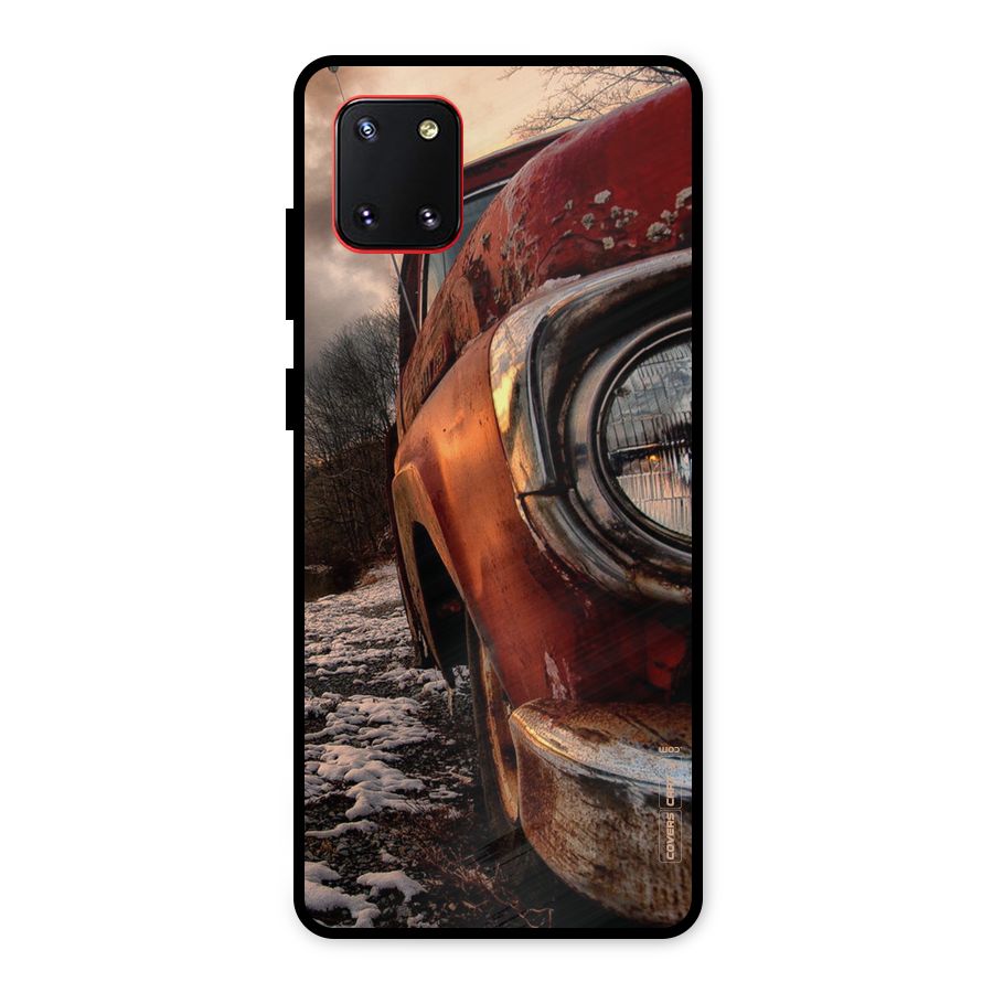 Vintage Car Headlight Metal Back Case for Galaxy Note 10 Lite