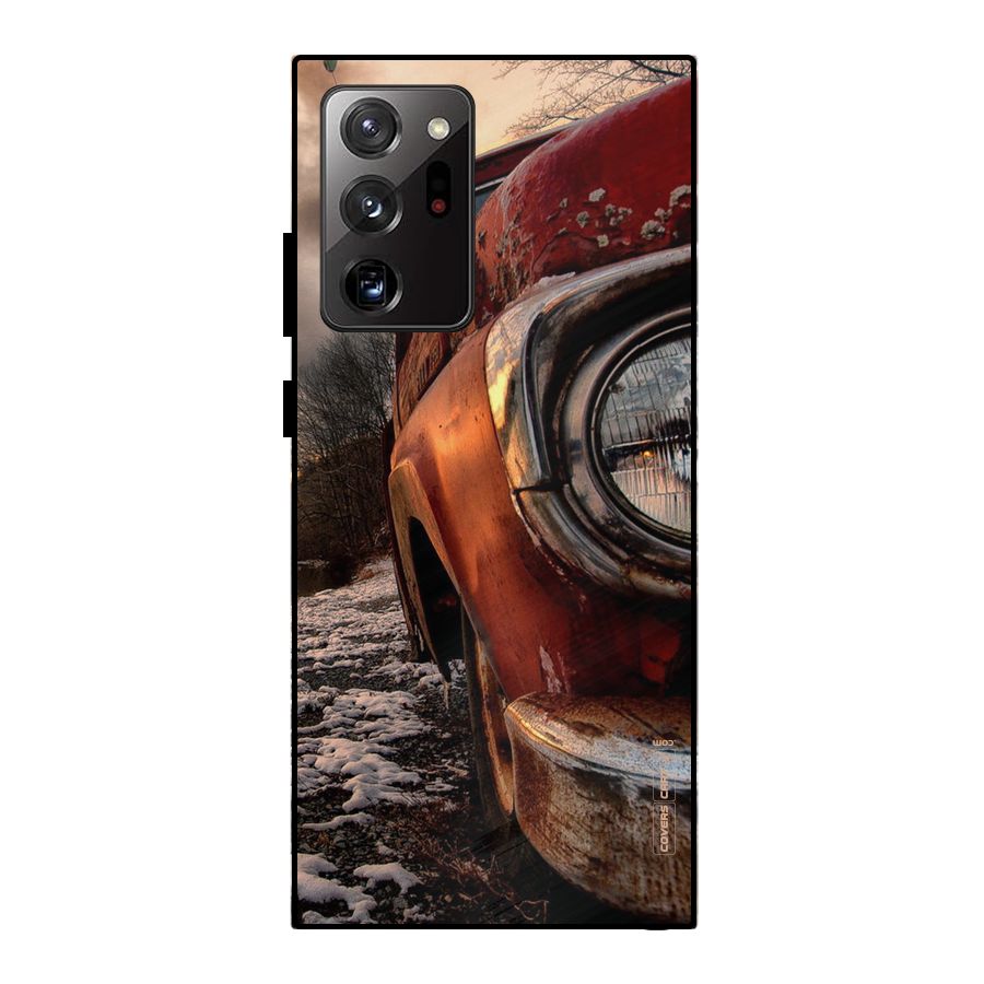 Vintage Car Headlight Metal Back Case for Galaxy Note 20 Ultra