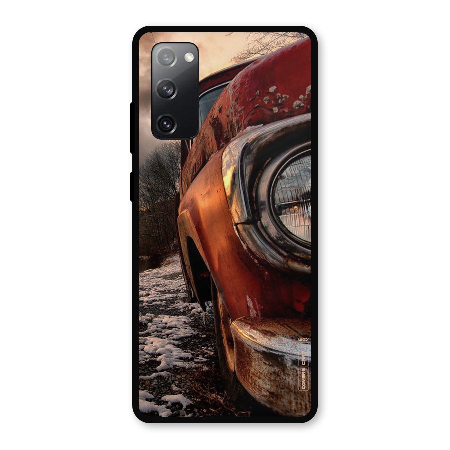 Vintage Car Headlight Metal Back Case for Galaxy S20 FE
