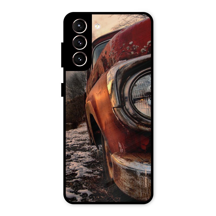 Vintage Car Headlight Metal Back Case for Galaxy S21 5G