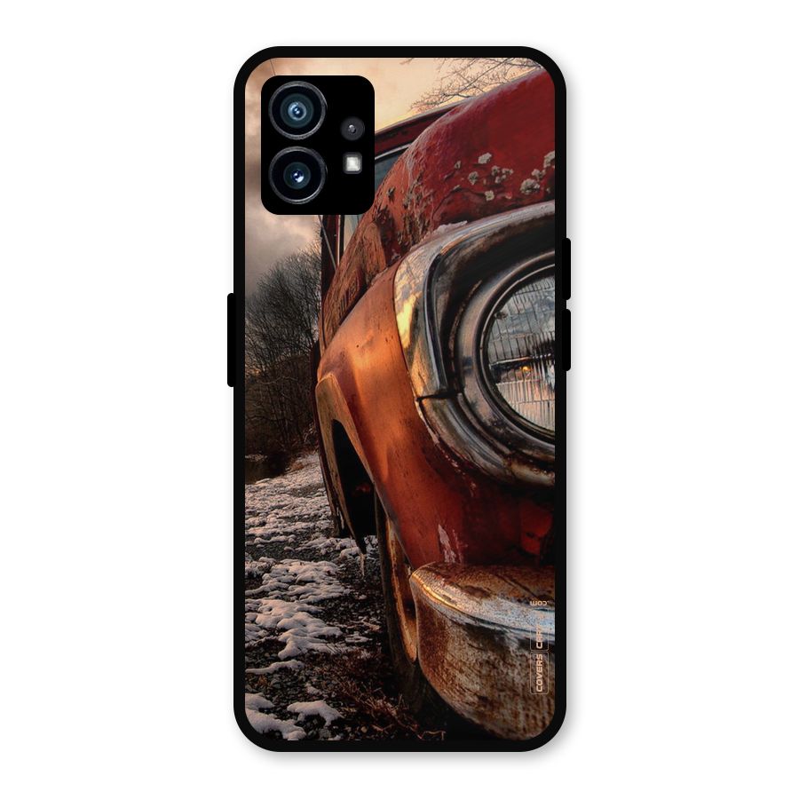 Vintage Car Headlight Metal Back Case for Nothing Phone 1