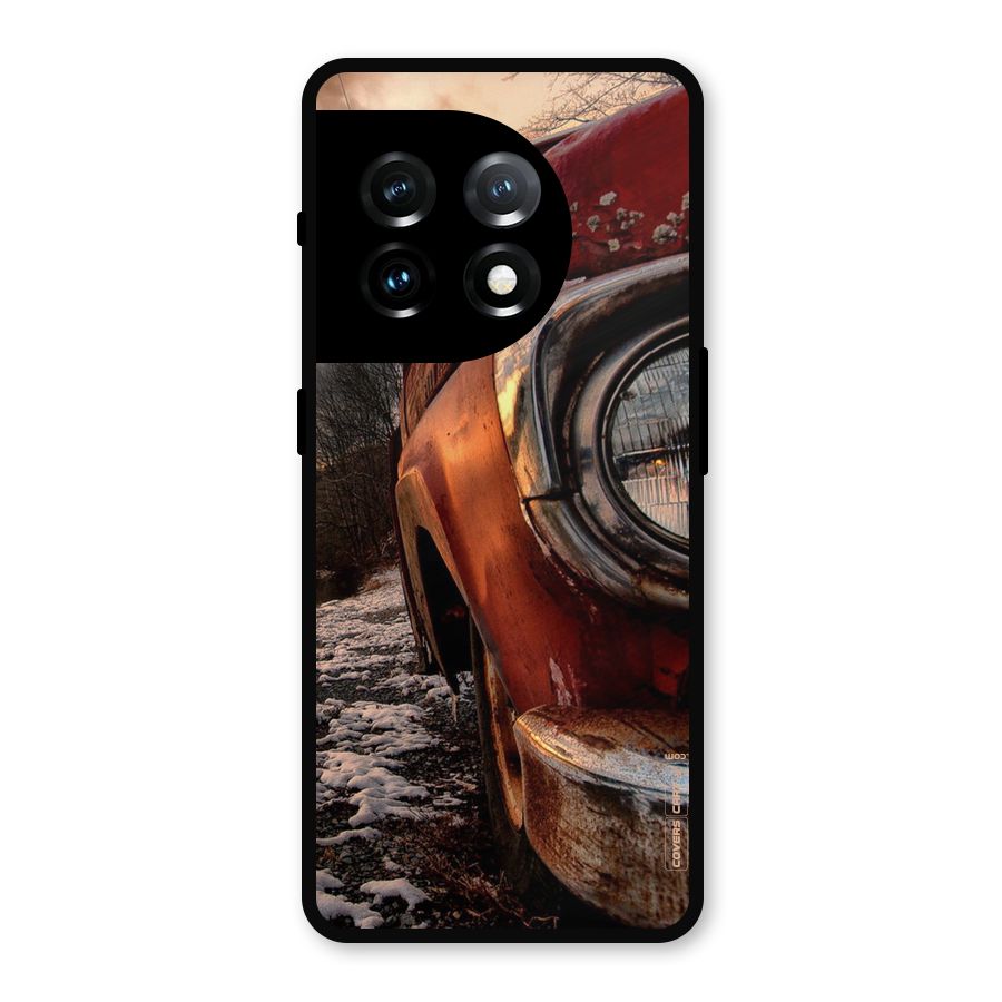 Vintage Car Headlight Metal Back Case for OnePlus 11