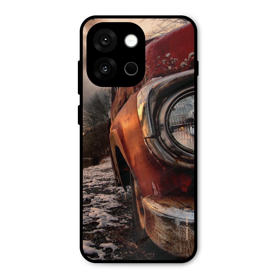 Vintage Car Headlight Metal Back Case for OnePlus 13s