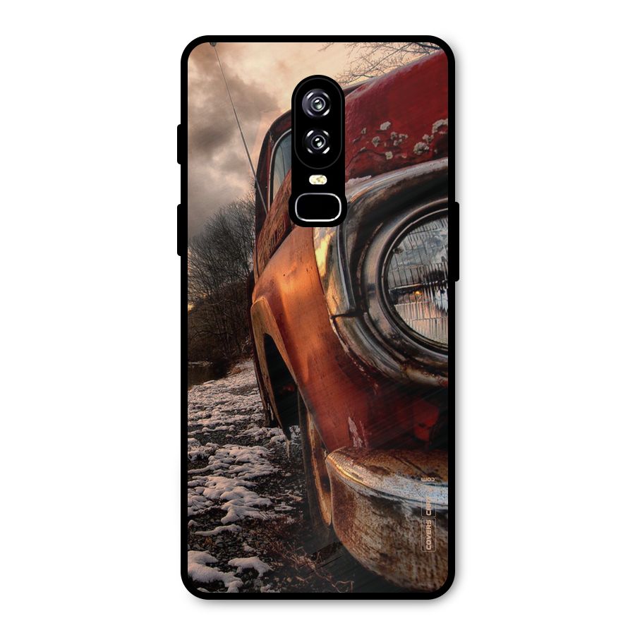 Vintage Car Headlight Metal Back Case for OnePlus 6