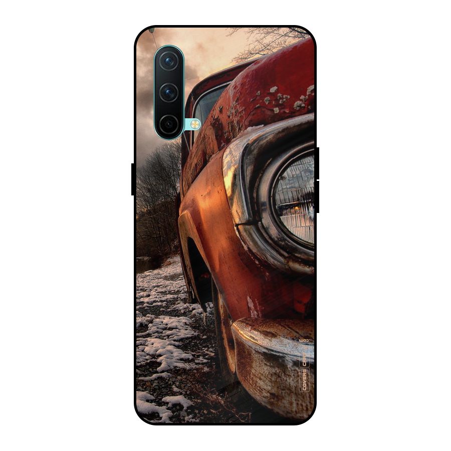 Vintage Car Headlight Metal Back Case for OnePlus Nord CE 5G