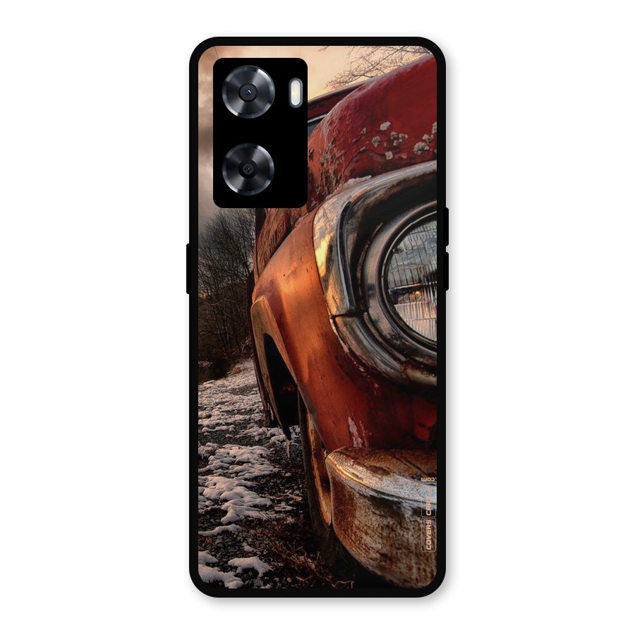 Vintage Car Headlight Metal Back Case for OnePlus Nord N20 SE