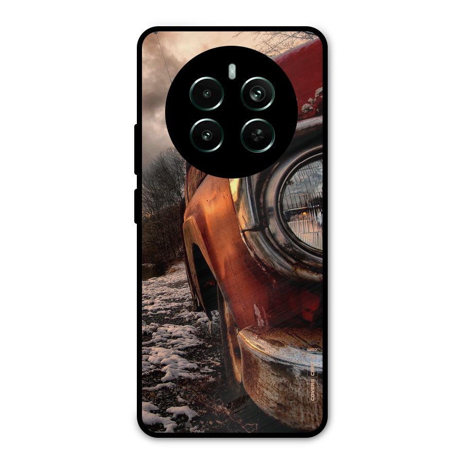Vintage Car Headlight Metal Back Case for Realme 12 Pro Plus
